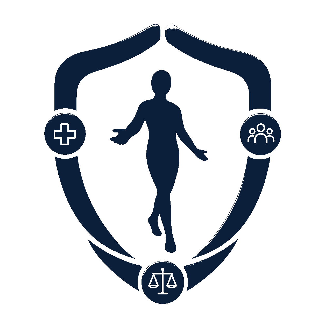 Logo officiel ClariDroits monochrome, identité 2026