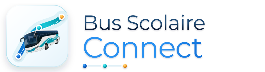 Bus Scolaire Connect, avec un autocar 3D sur son trajet connecté