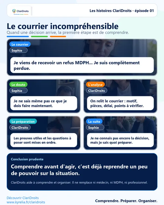 Les histoires ClariDroits épisode 1 : Le courrier incompréhensible