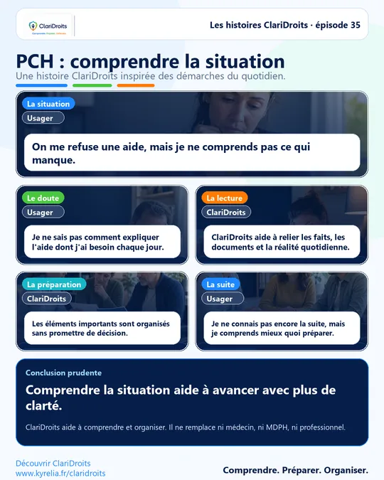 Les histoires ClariDroits épisode 35 : PCH : comprendre la situation