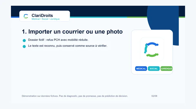 Assistant Je suis perdu dans ClariDroits