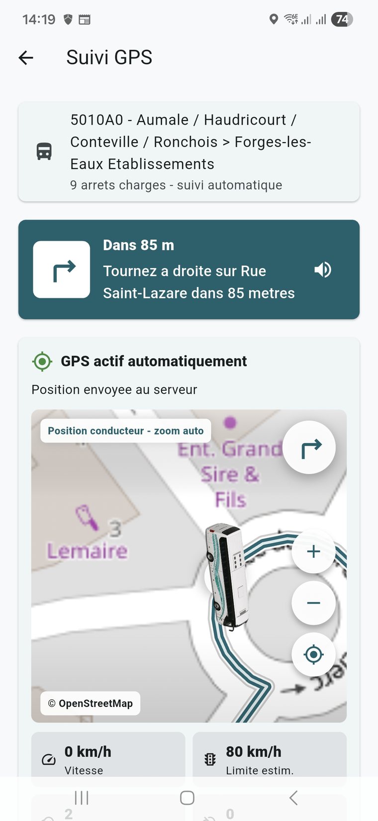 GPS conducteur